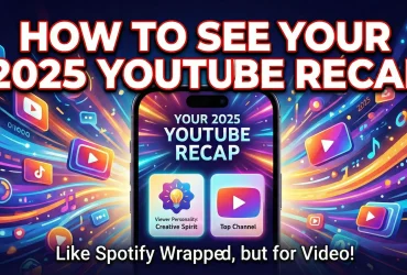 2025 YouTube Recap banner in the YouTube app showing Viewer Personality