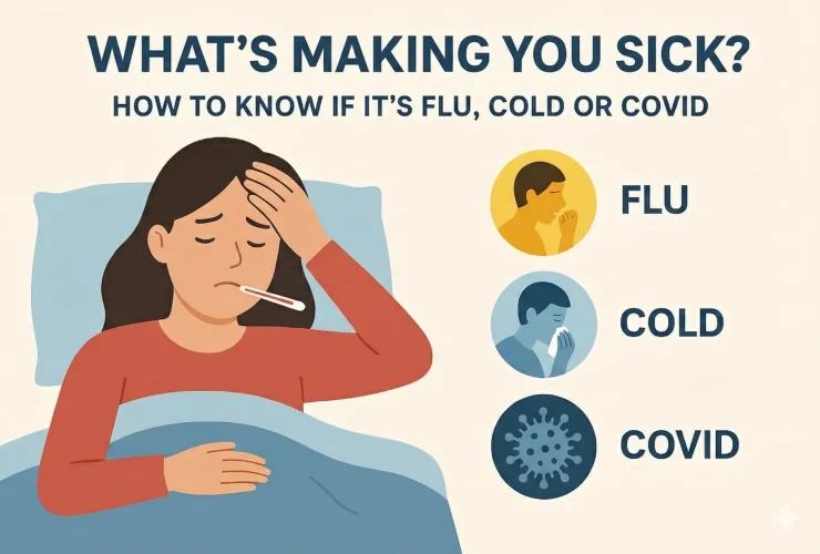 Cold, Flu or COVID Know the Difference.