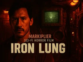 Iron Lung movie official poster featuring a blood ocean